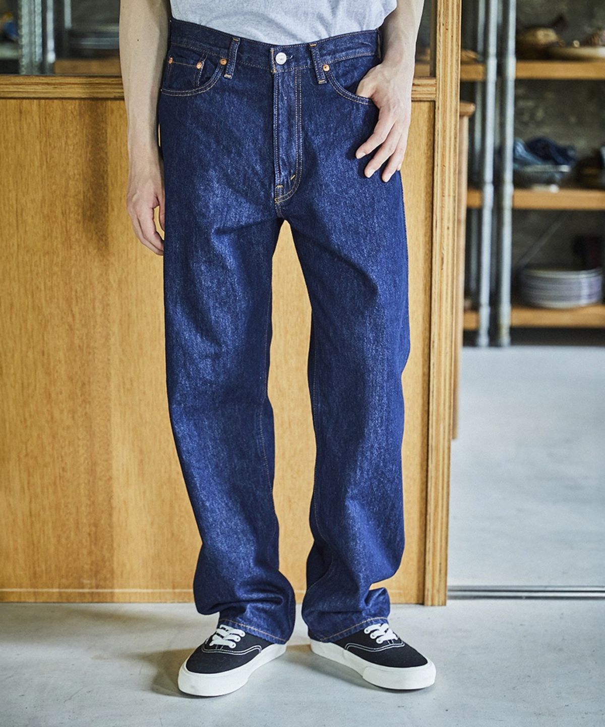 오어슬로우(ORSLOW) (M) 101 DADS FIT DENIM PANTS (ONE WASH 81)