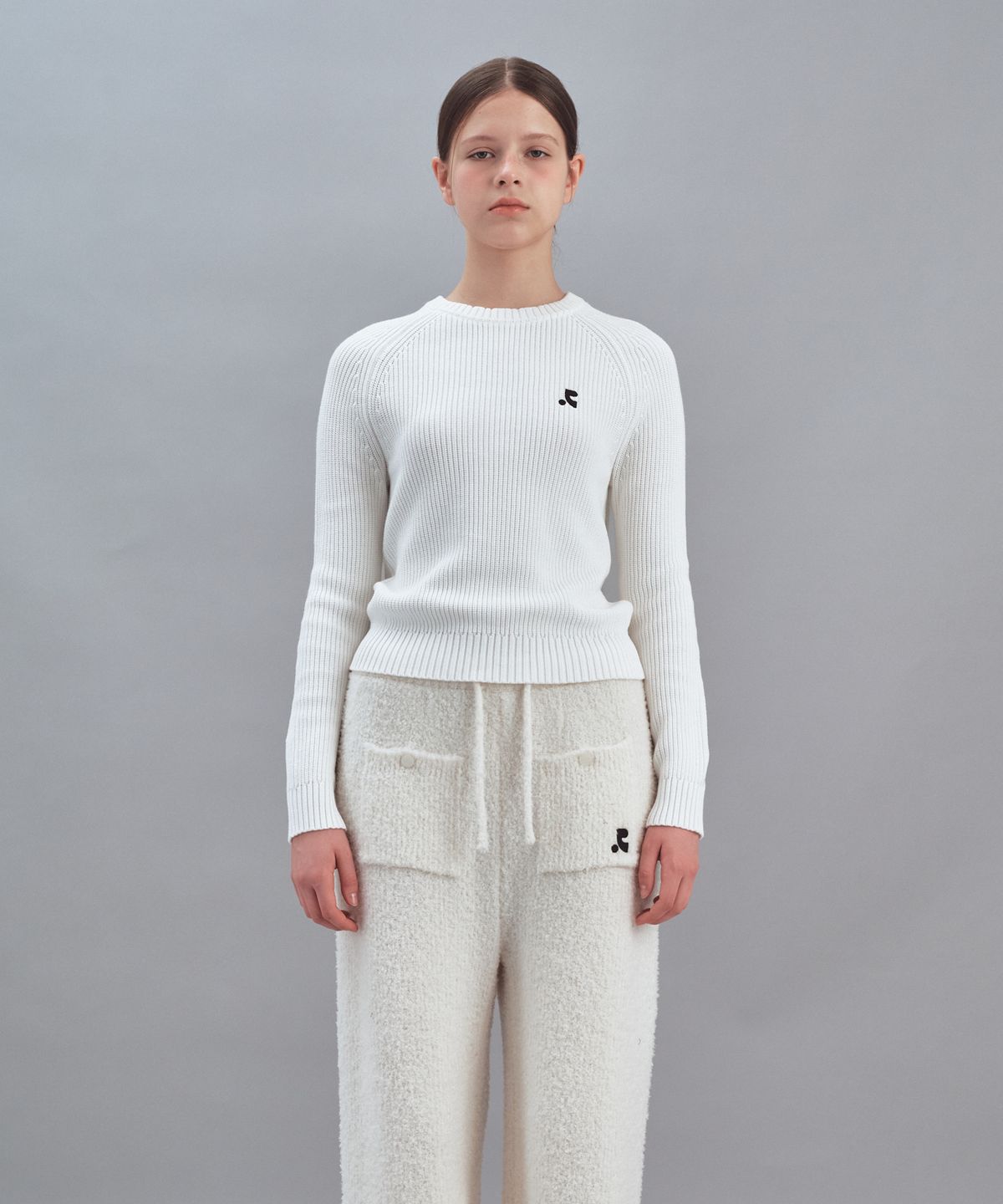 레스트앤레크레이션(REST&RECREATION) RAGLAN KNIT TOP - IVORY