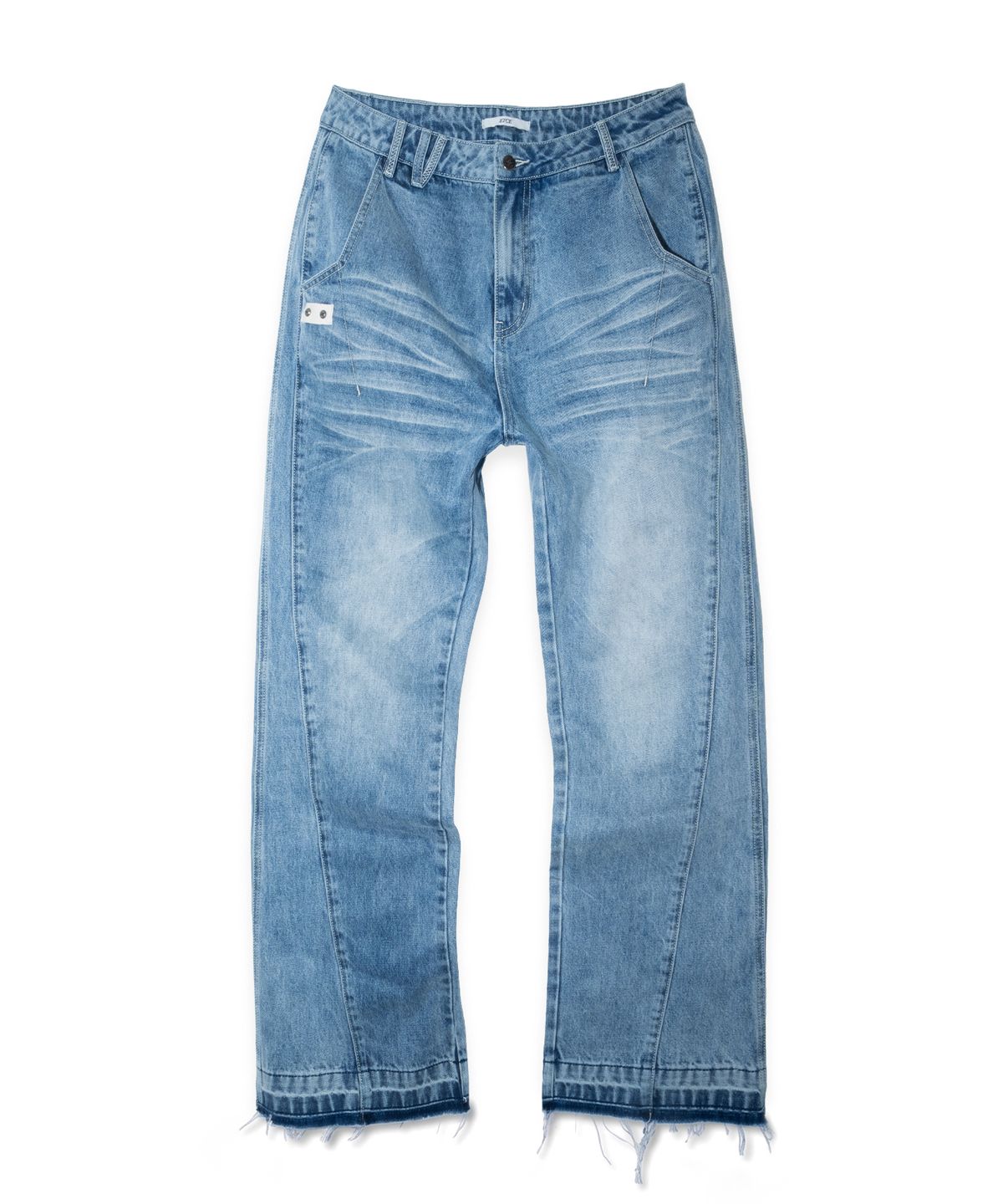 이티씨이(ETCE) Washed Raw Edge Denim (Blue)