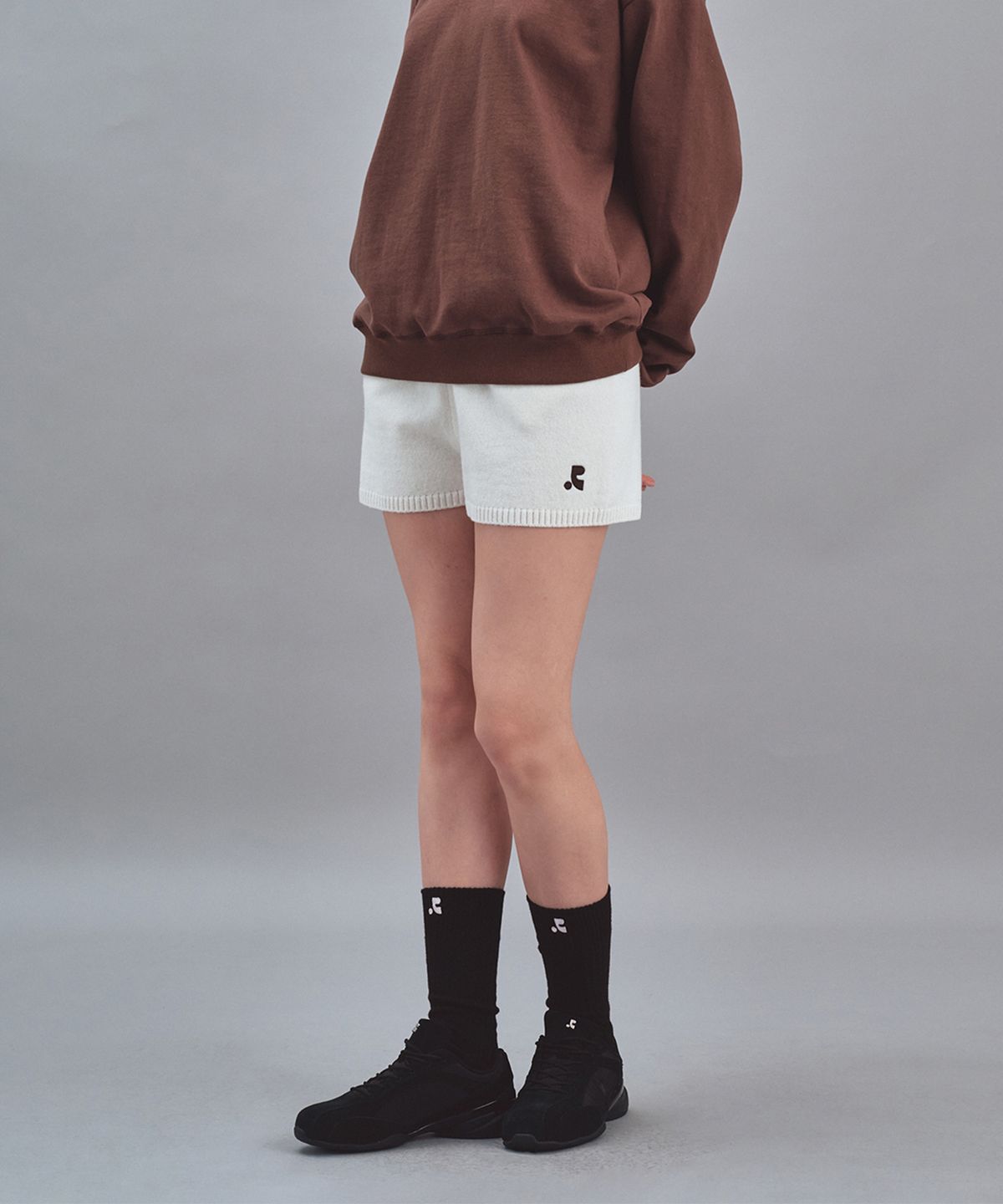 레스트앤레크레이션(REST&RECREATION) LOW RISE KNIT SHORTS - IVORY