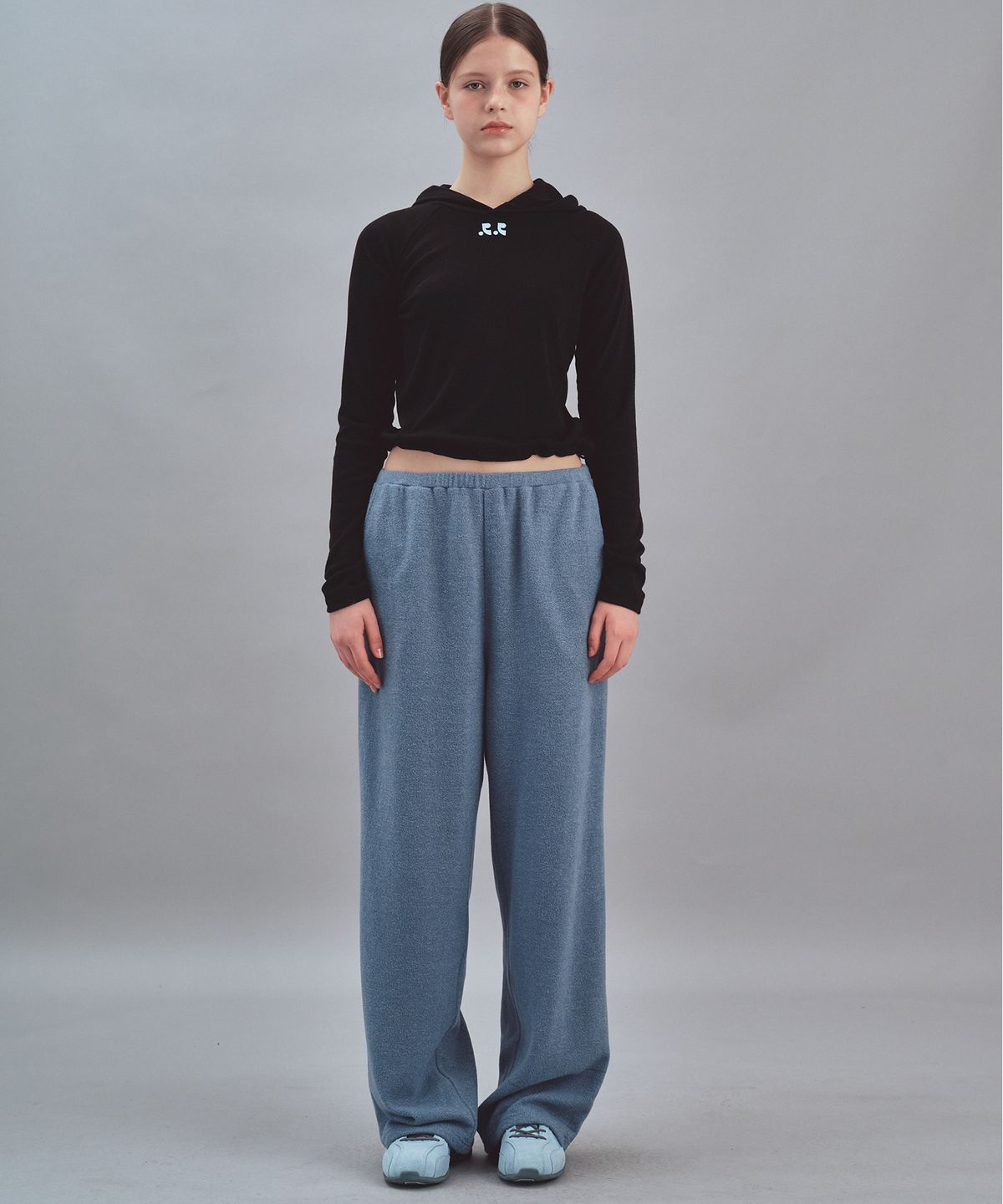 레스트앤레크레이션(REST&RECREATION) WIDE KNIT PANTS - SKY BLUE