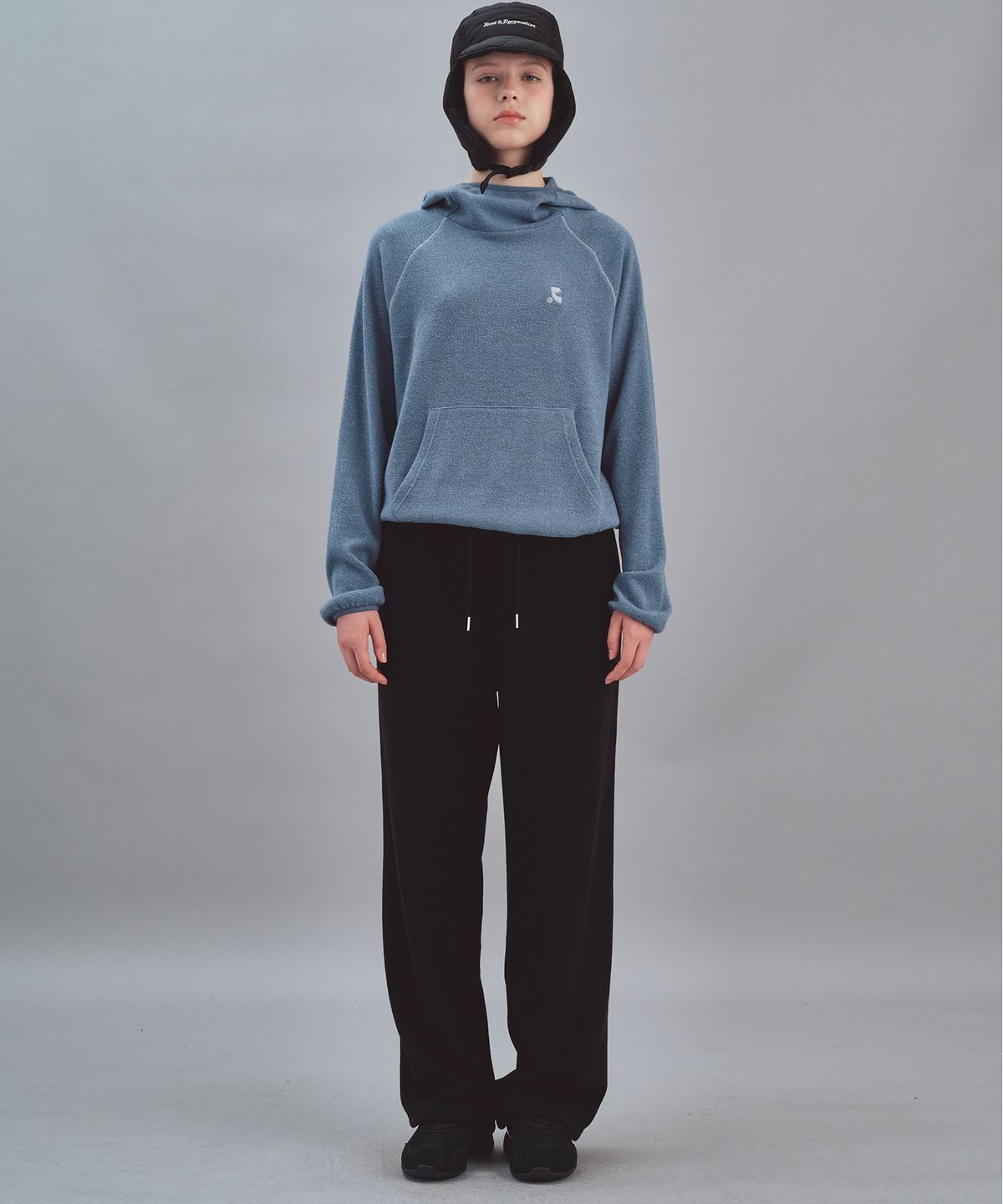 레스트앤레크레이션(REST&RECREATION) WIDE KNIT PANTS - BLACK