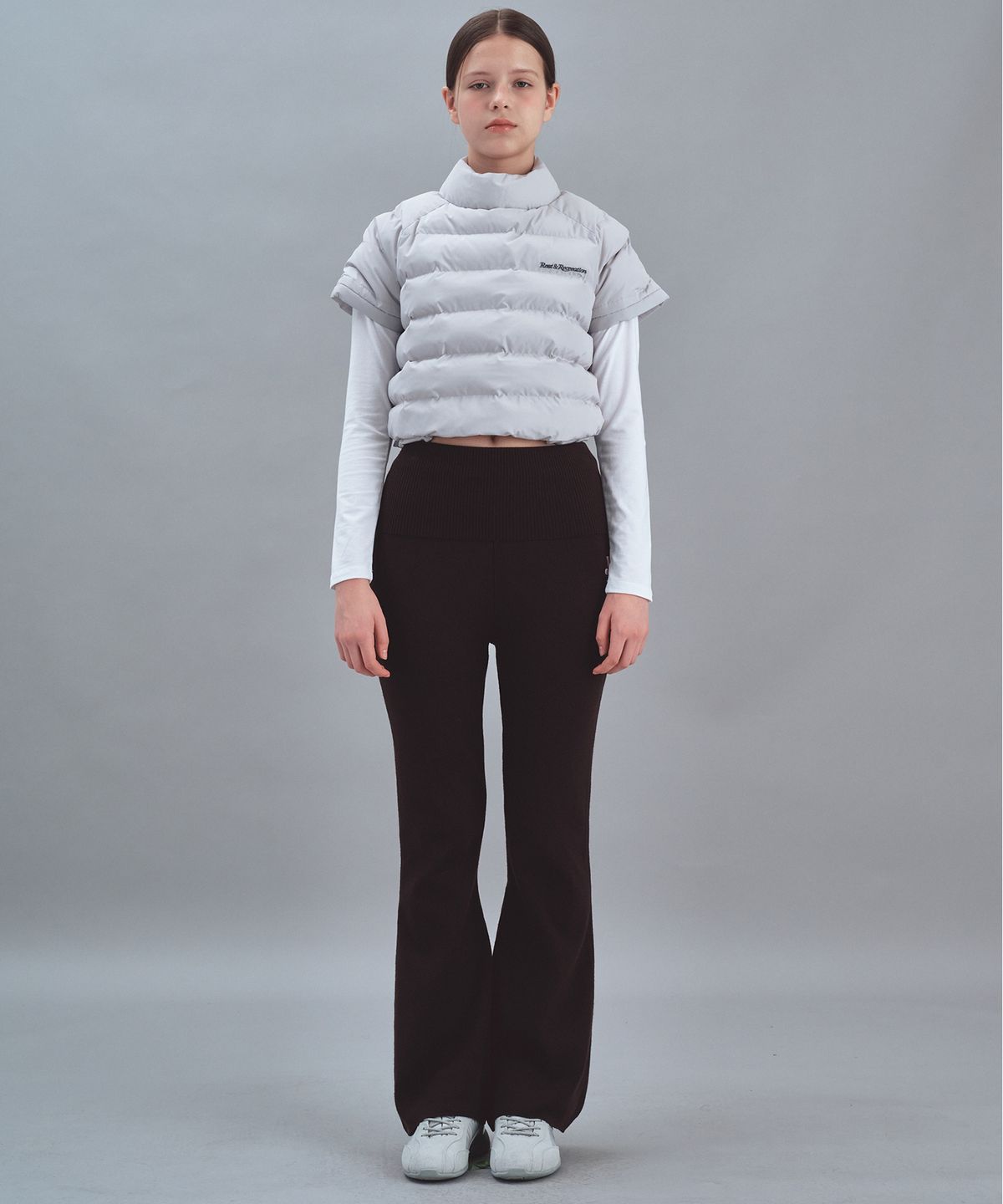 레스트앤레크레이션(REST&RECREATION) KNIT FLARE PANTS - BLACK