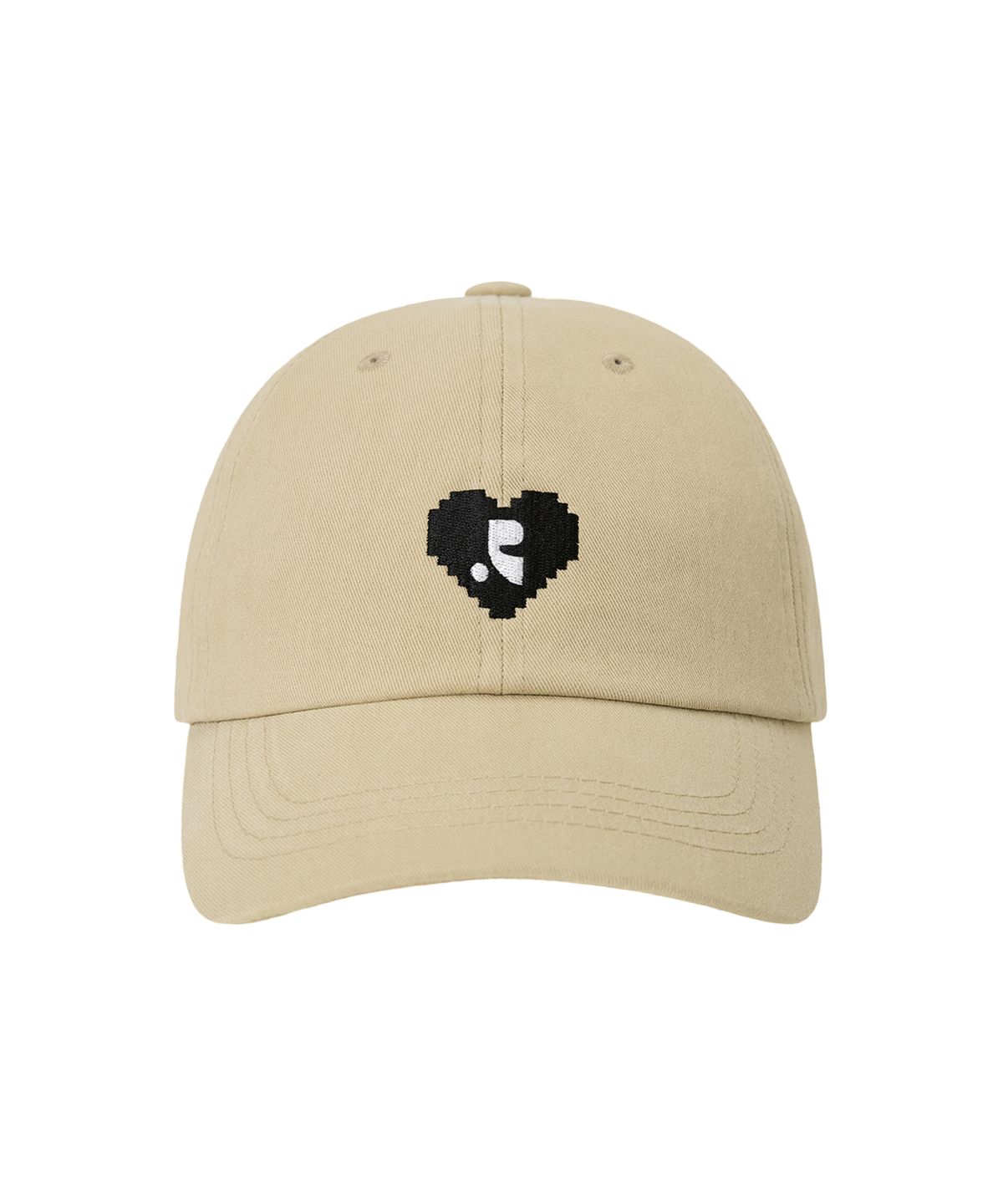 레스트앤레크레이션(REST&RECREATION) HEART LOGO BALL CAP - BEIGE