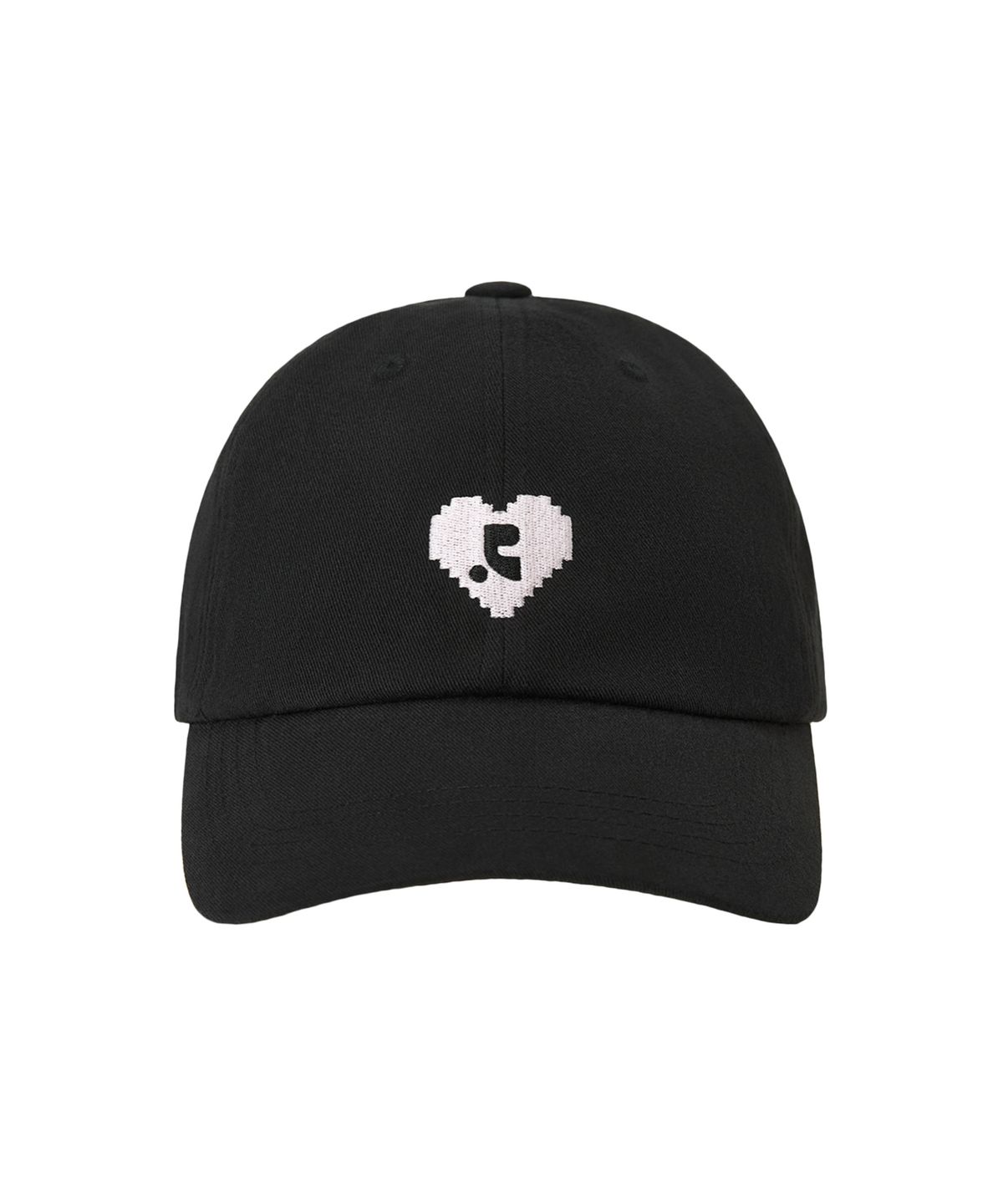 레스트앤레크레이션(REST&RECREATION) HEART LOGO BALL CAP - BLACK