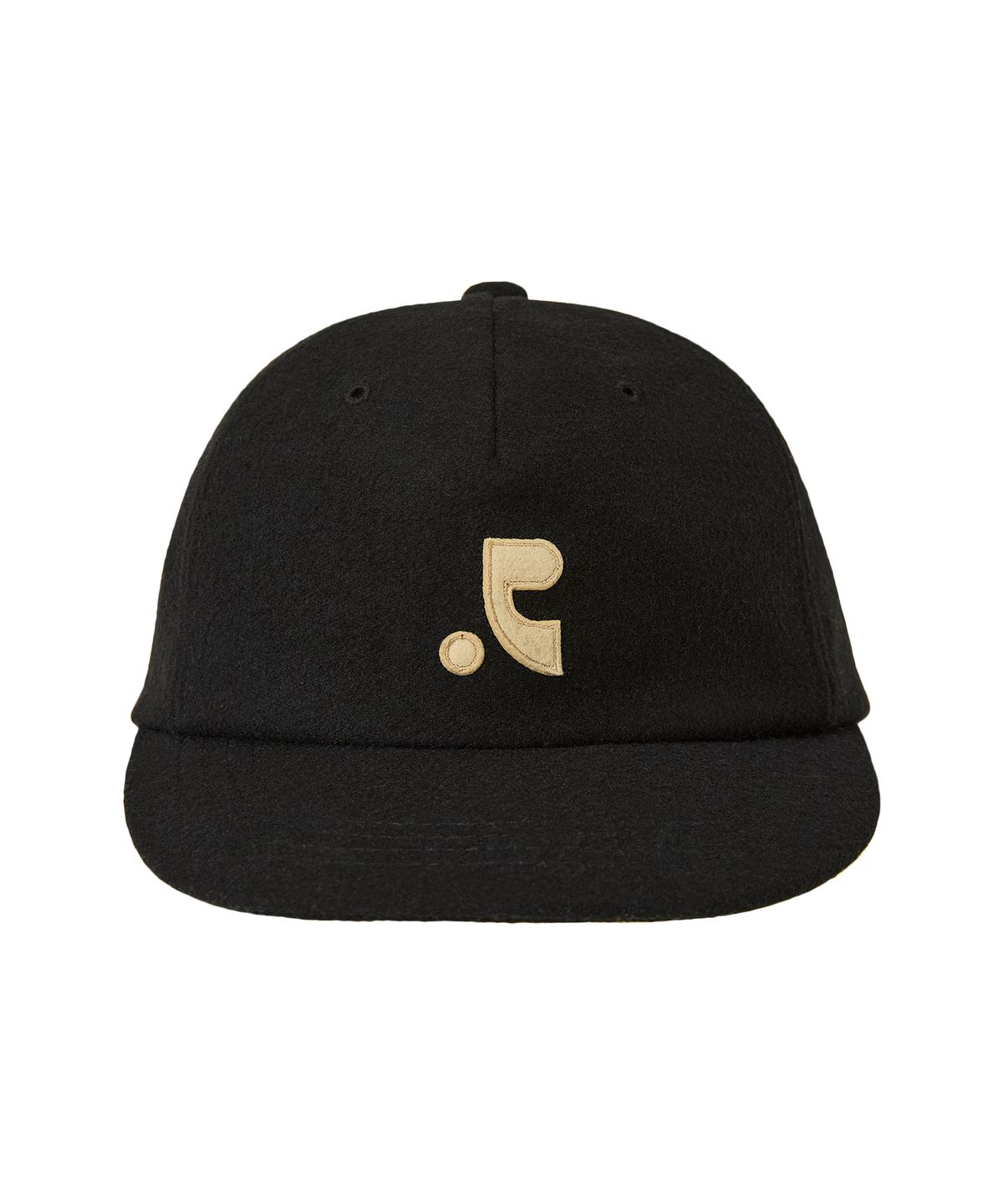 레스트앤레크레이션(REST&RECREATION) TEXTURED LOGO WIDE CAP - BLACK