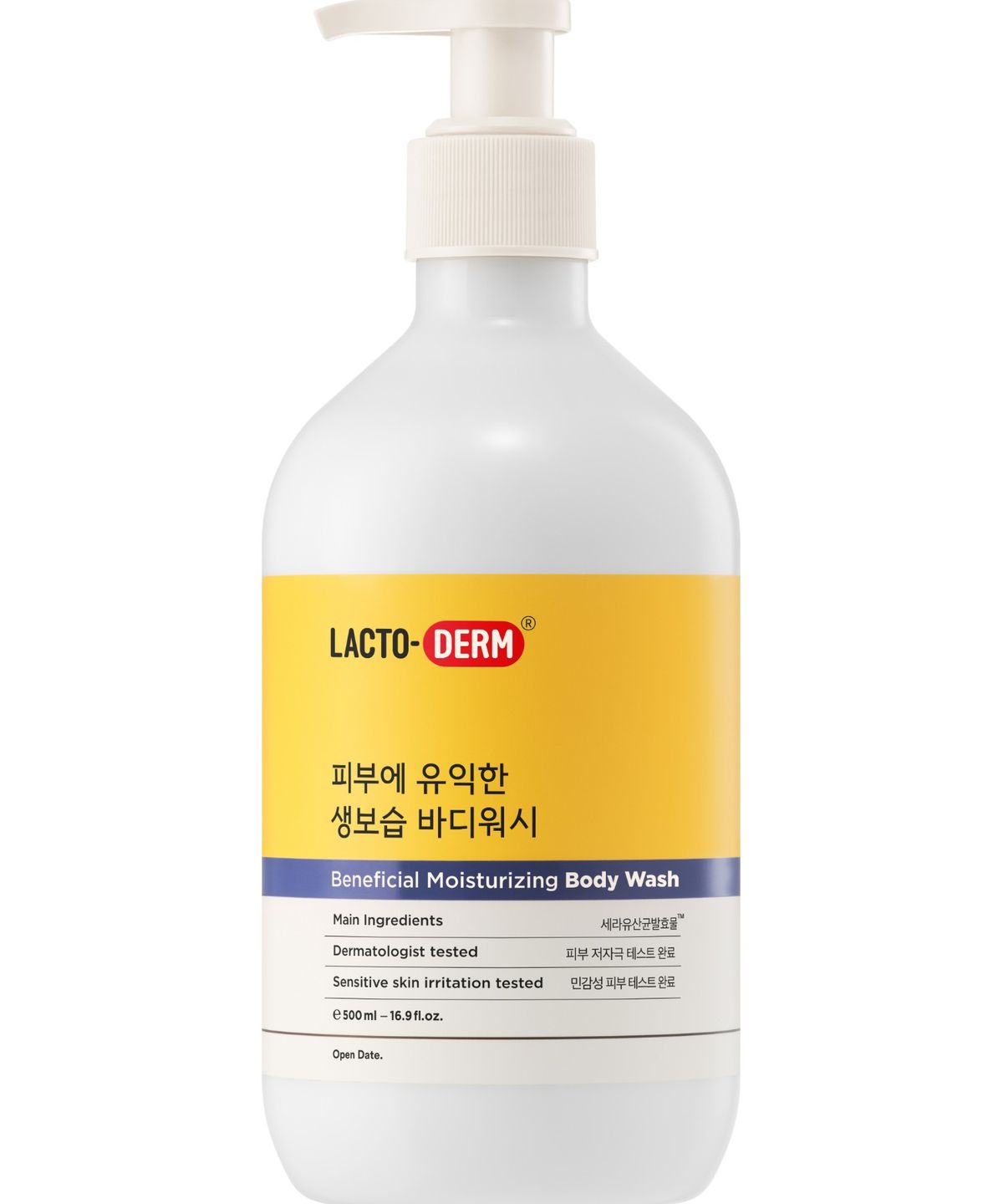 락토덤(LACTODERM) 피부에 유익한 생보습 바디워시(500ml)