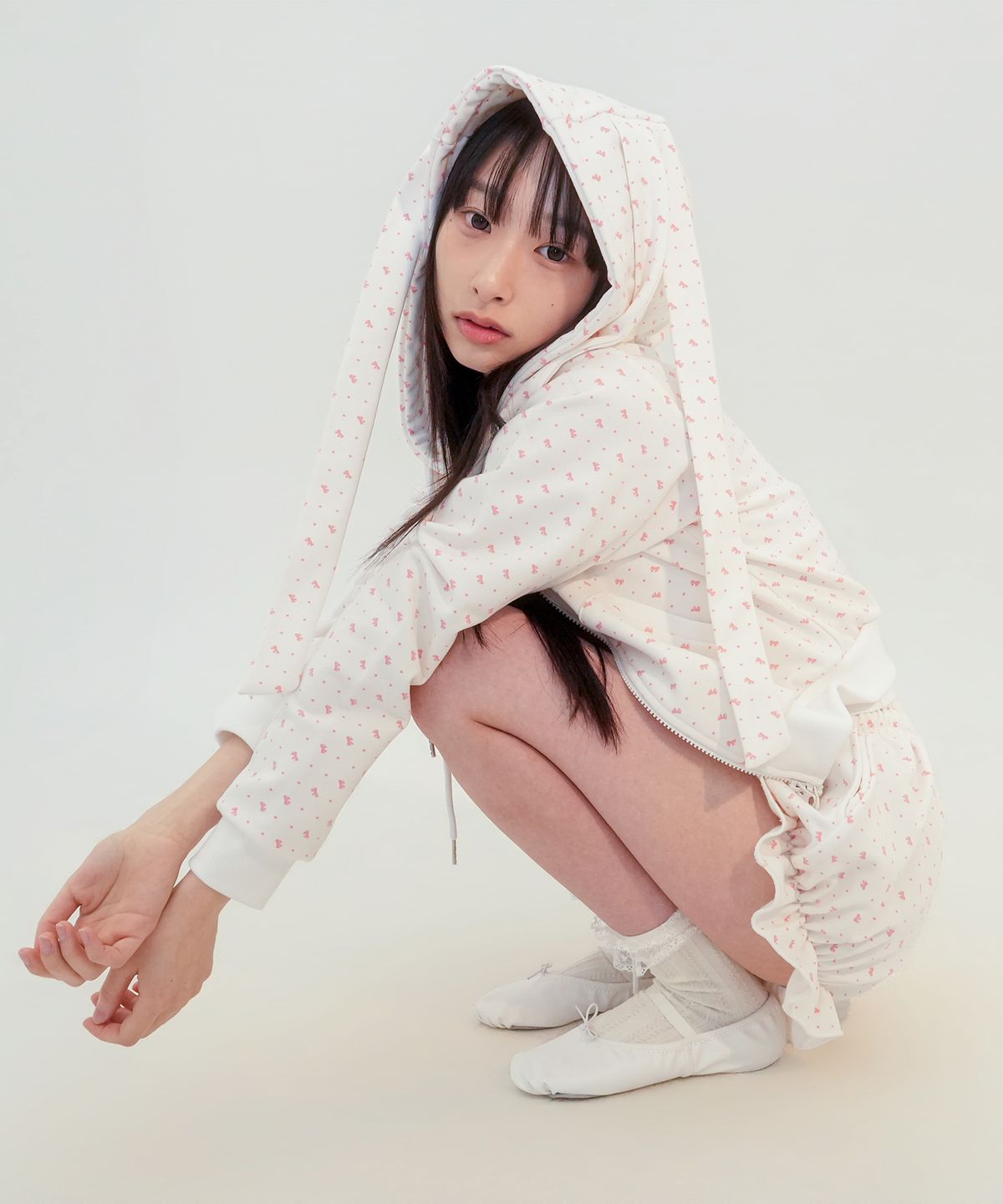 판영(FANYOUNG) RIBBON PUMPKIN SHORTS IVORY
