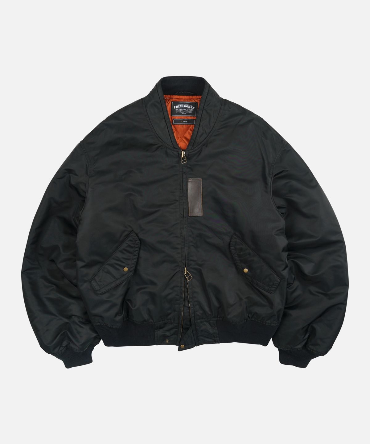 프리즘웍스(FRIZMWORKS) NYLON FLIGHT JACKET _ BLACK
