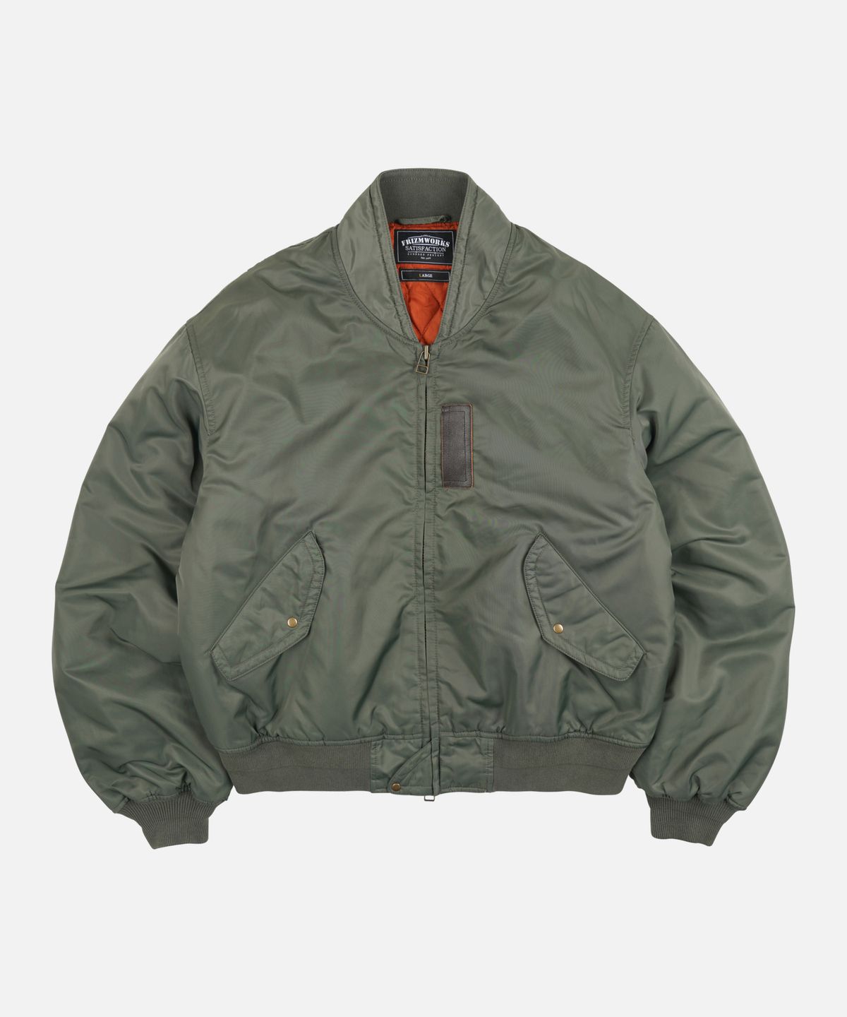 프리즘웍스(FRIZMWORKS) NYLON FLIGHT JACKET _ OLIVE