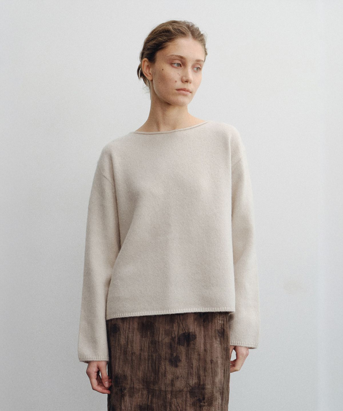 로트(LOTE) Baby Alpaca Boatneck Knit_2 Color