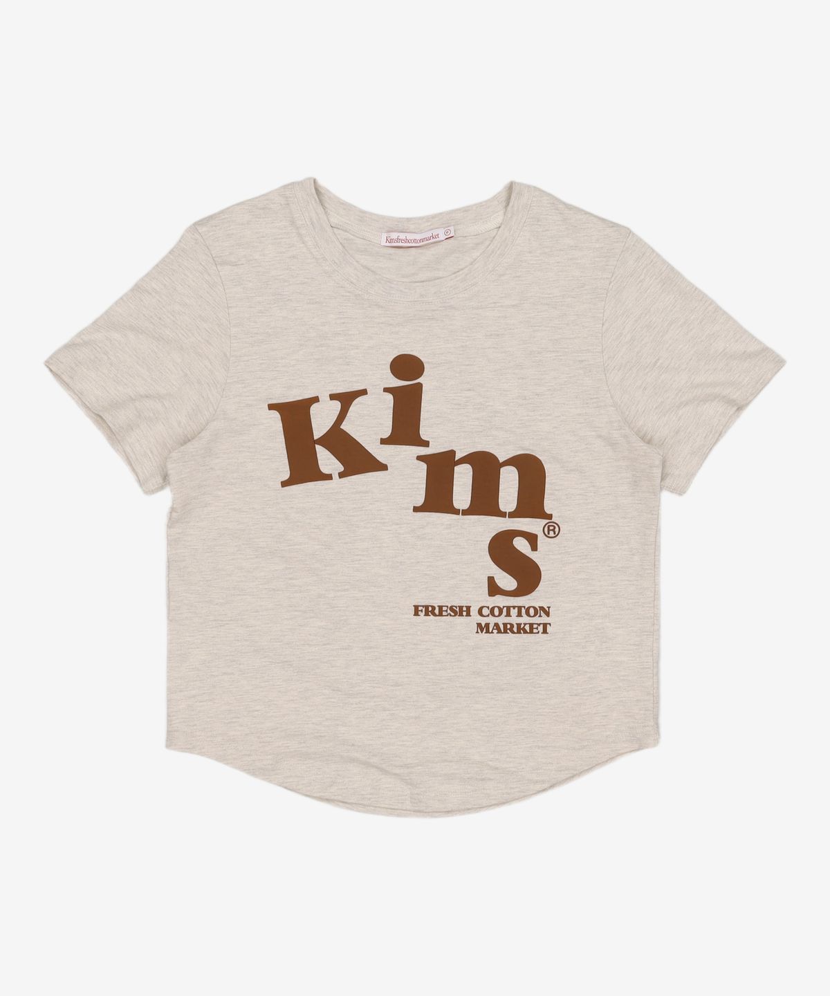킴스 프레시 코튼 마켓(KIMS FRESH COTTON MARKET) (Unisex) Messy Alpha Logo Tee Charcoal FREE