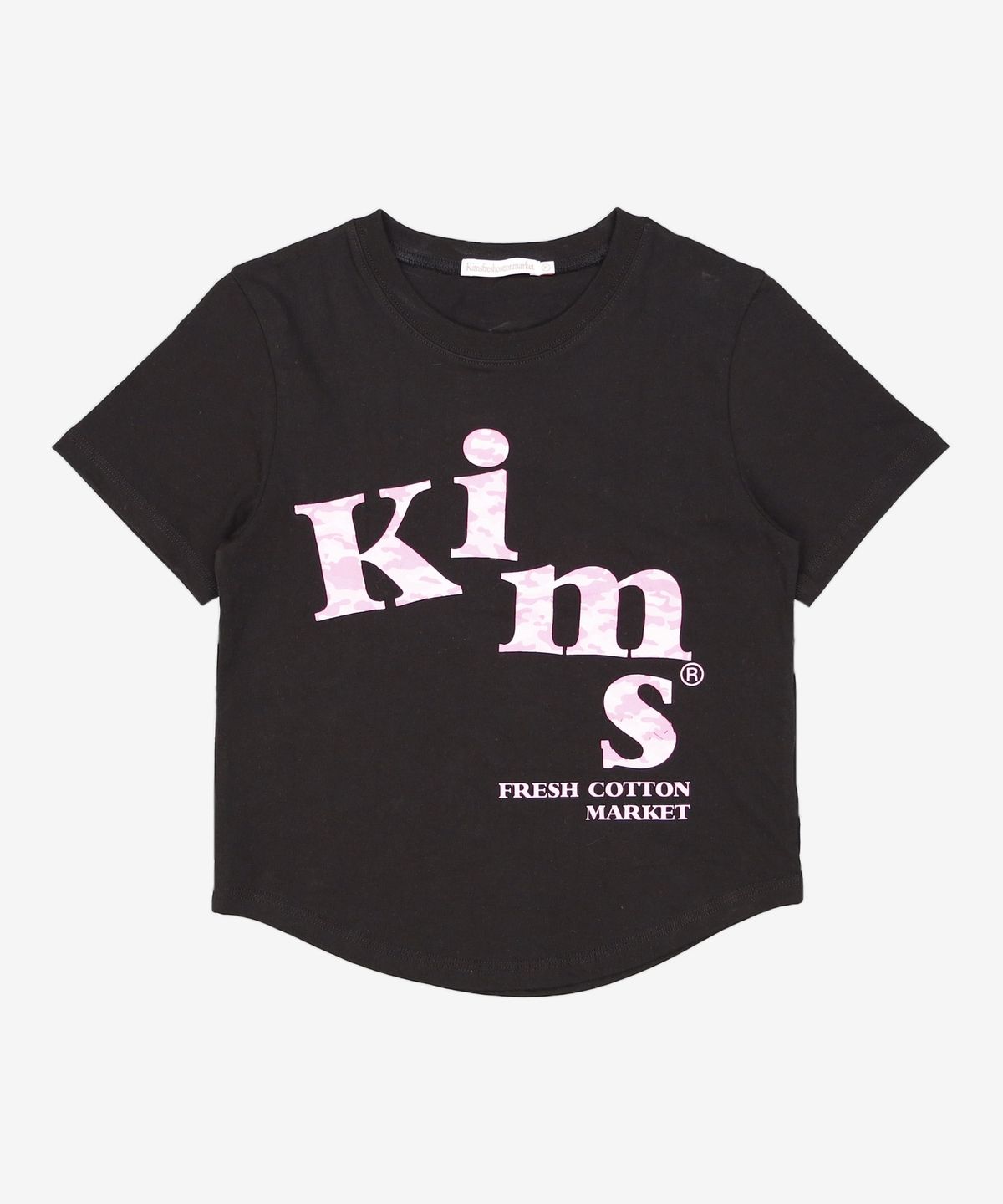 킴스 프레시 코튼 마켓(KIMS FRESH COTTON MARKET) 메시 알파 카모 티셔츠 블랙 FREE