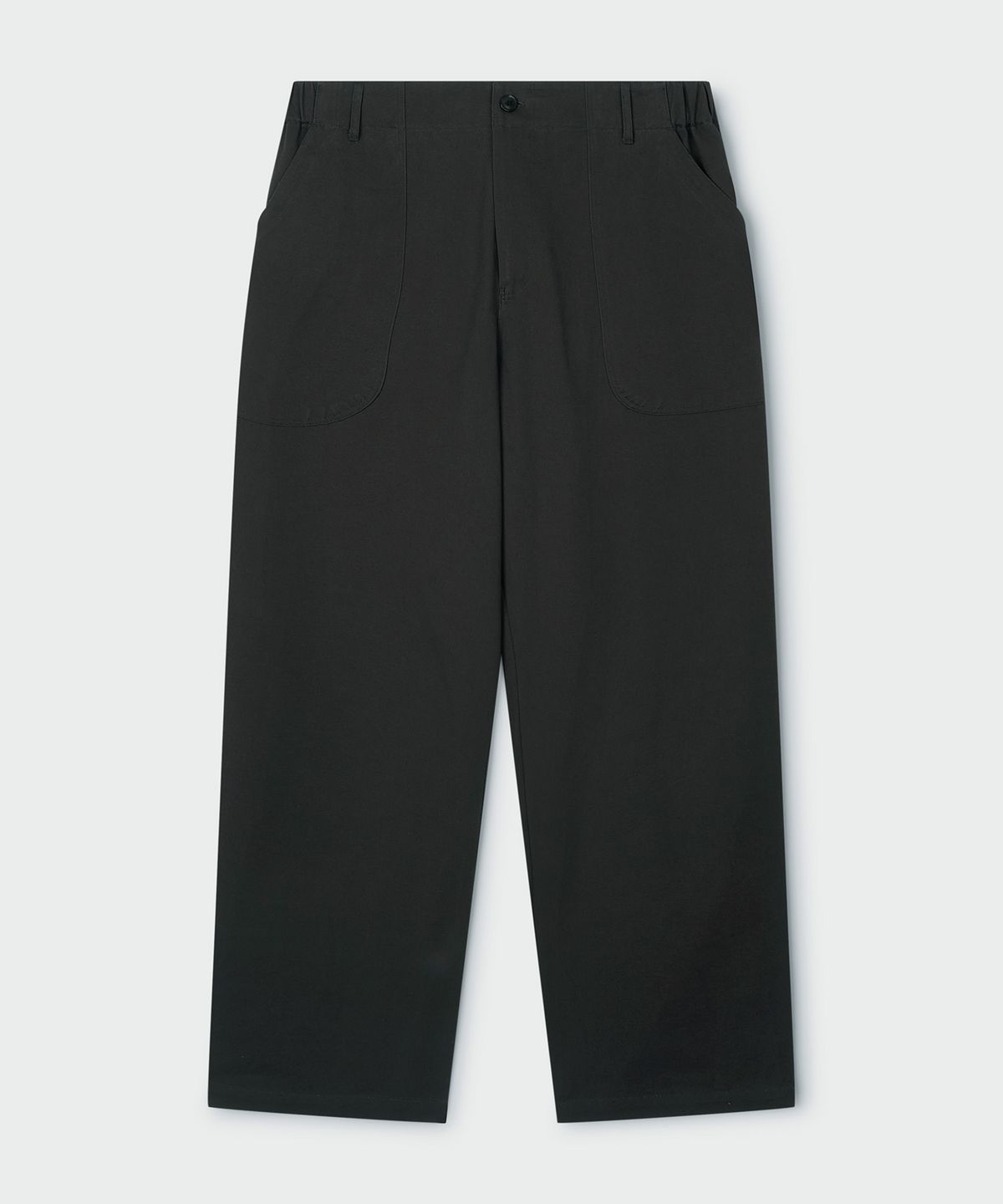 편마(PYEON MA) Straight Banding Fatigue Pants - Charcoal