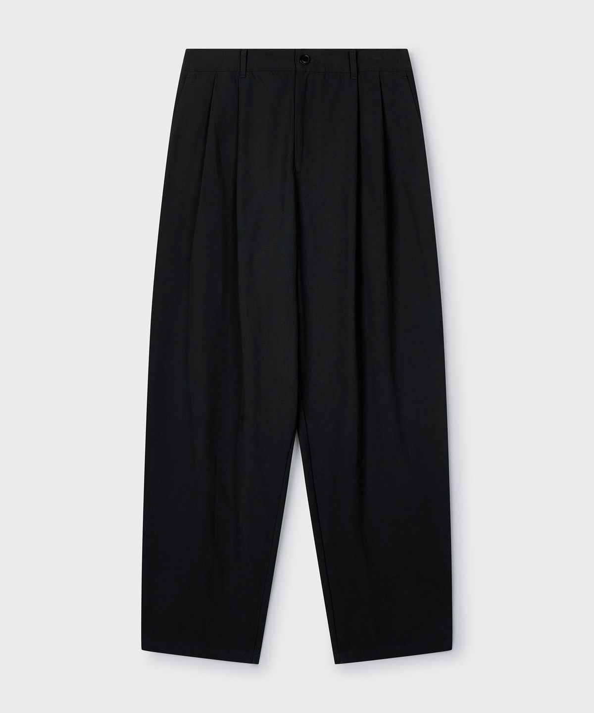 편마(PYEON MA) Two Tuck Wide Chino Pants - Charcoal