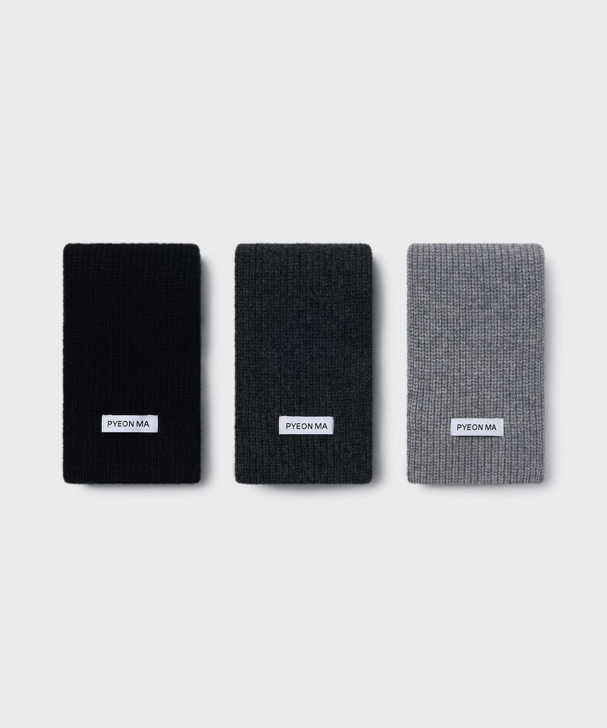 편마(PYEON MA) Merino Wool 100 Short Muffler - 3color