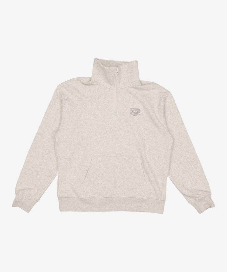 CLASSIC LOGO HALF ZIPUP SWEATSHIRT oatmeal M