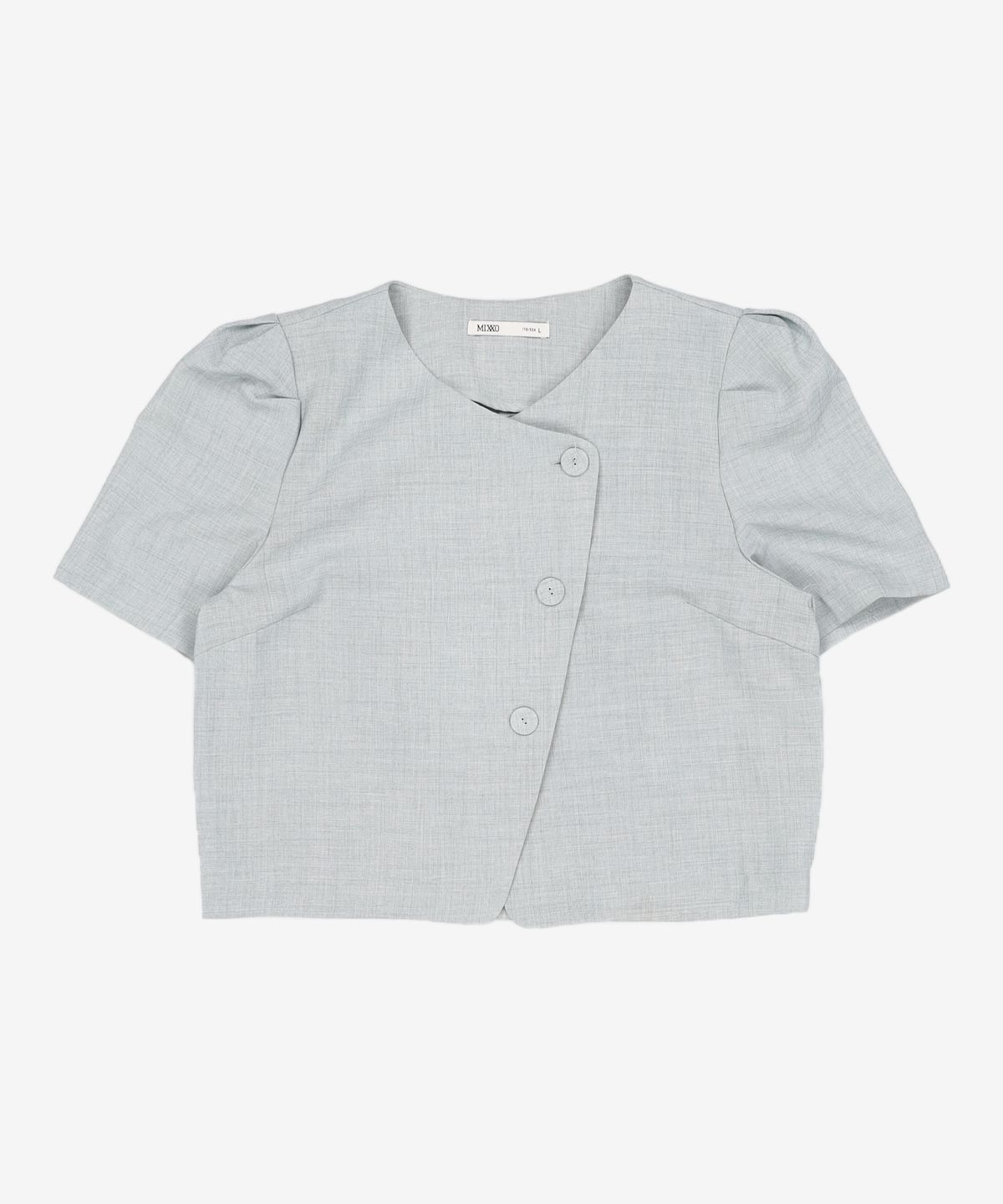 미쏘(MIXXO) [리오더]BWC732B 리오더 V넥 볼륨소매 블라우스 MIWBWC82QB L