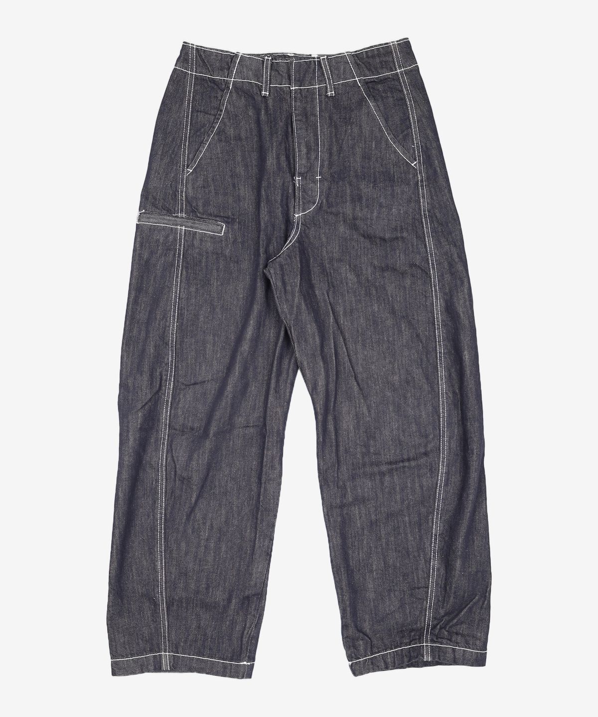 다이닛(DEINET) DEINET CURVED DENIM PANTS IN INDIGO S