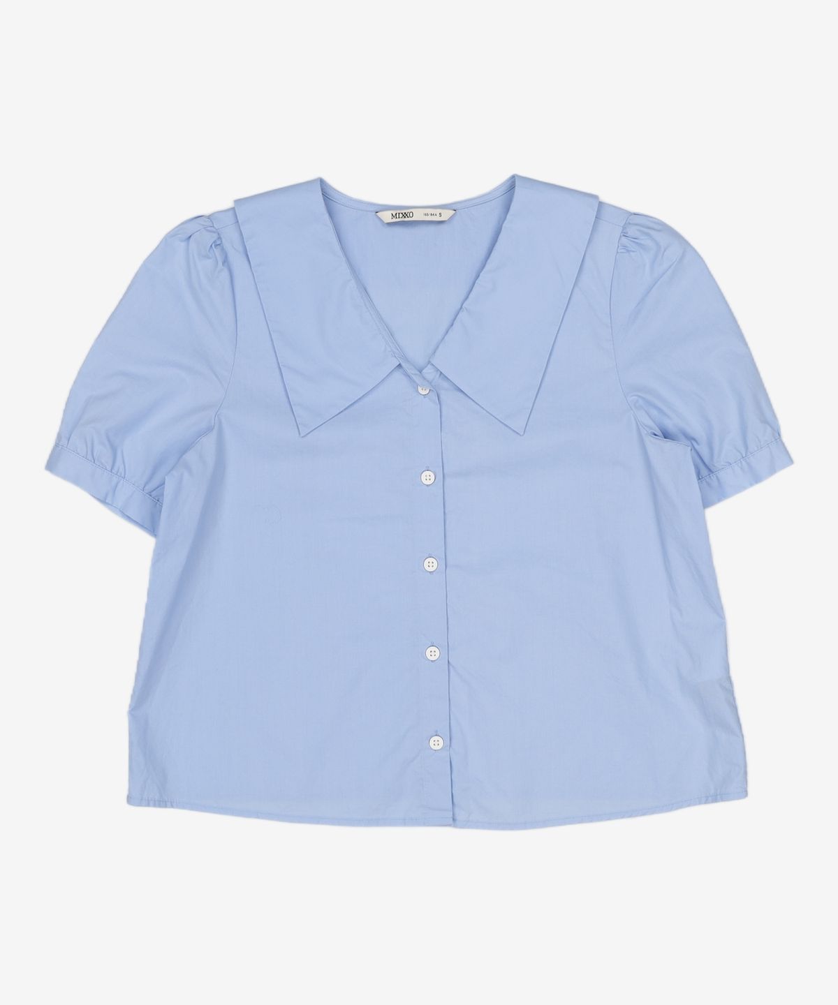 미쏘(MIXXO) 빅카라 반팔 블라우스 BLD302G RE_MIWBWD50QG S