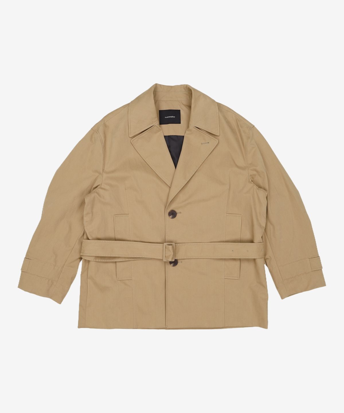 커스텀멜로우(CUSTOMELLOW) Beige Short Trench Coat CWCAS25113BEX 95