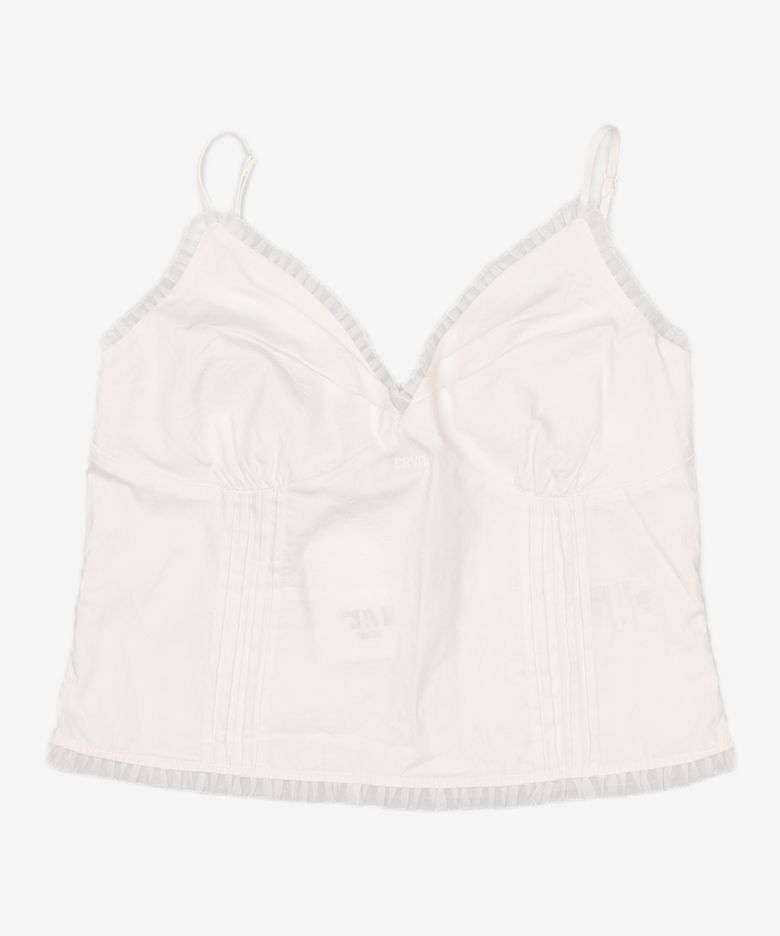 FENNA SLEEVELESS BLOUSE (WHITE) FREE
