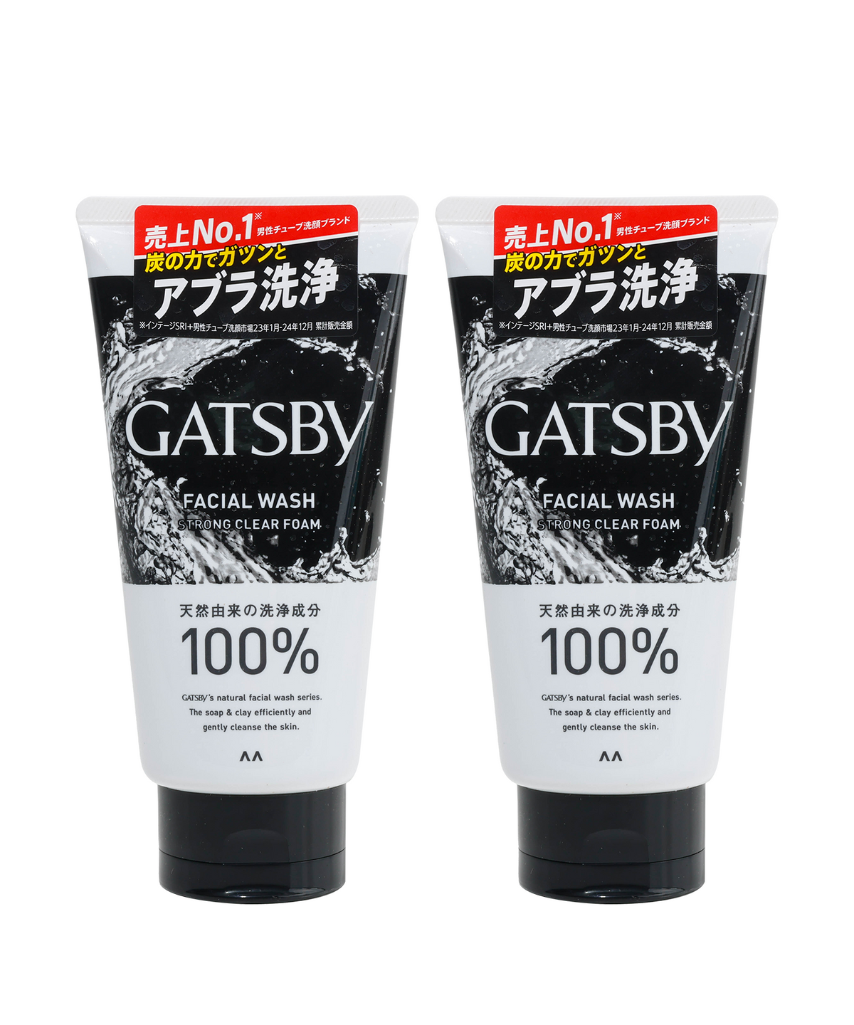 갸스비(GATSBY) 훼이셜워시 스트롱클리어 폼클렌징 130g 2개