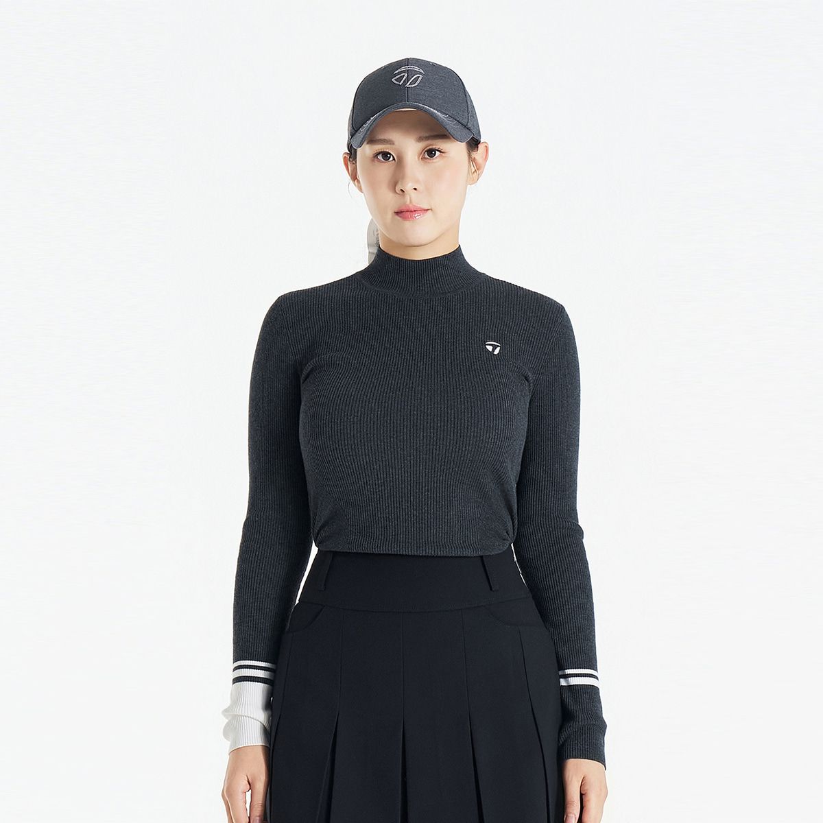 테일러메이드 어패럴(TAYLORMADE APPAREL) 26FW 여성 골지 하이넥 풀오버 니트 TS6-77HG22-193