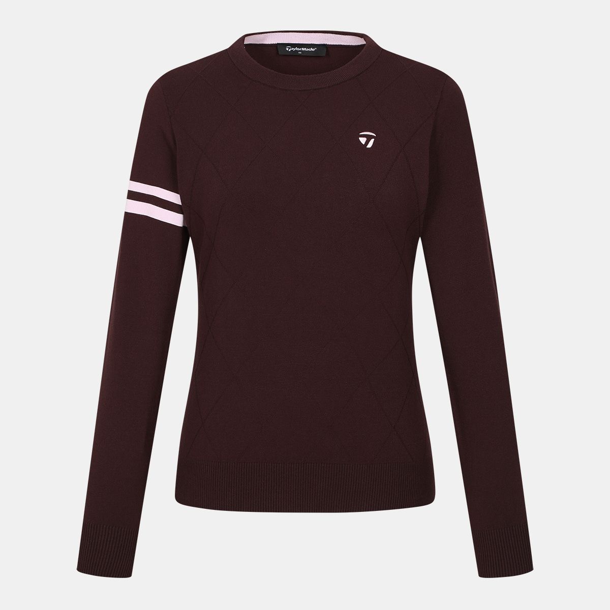 테일러메이드 어패럴(TAYLORMADE APPAREL) 26FW 여성 아가일 라운드 풀오버 니트 TS6-77HG21-420