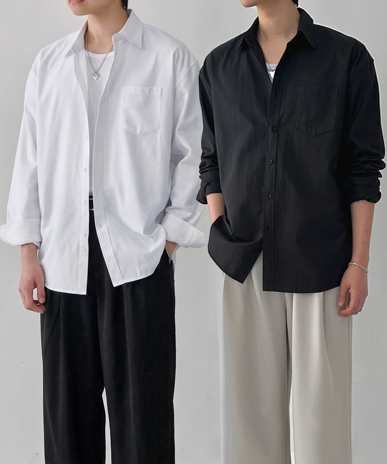 [2PACK] 에센셜 시티보이 옥스포드셔츠 2COLOR