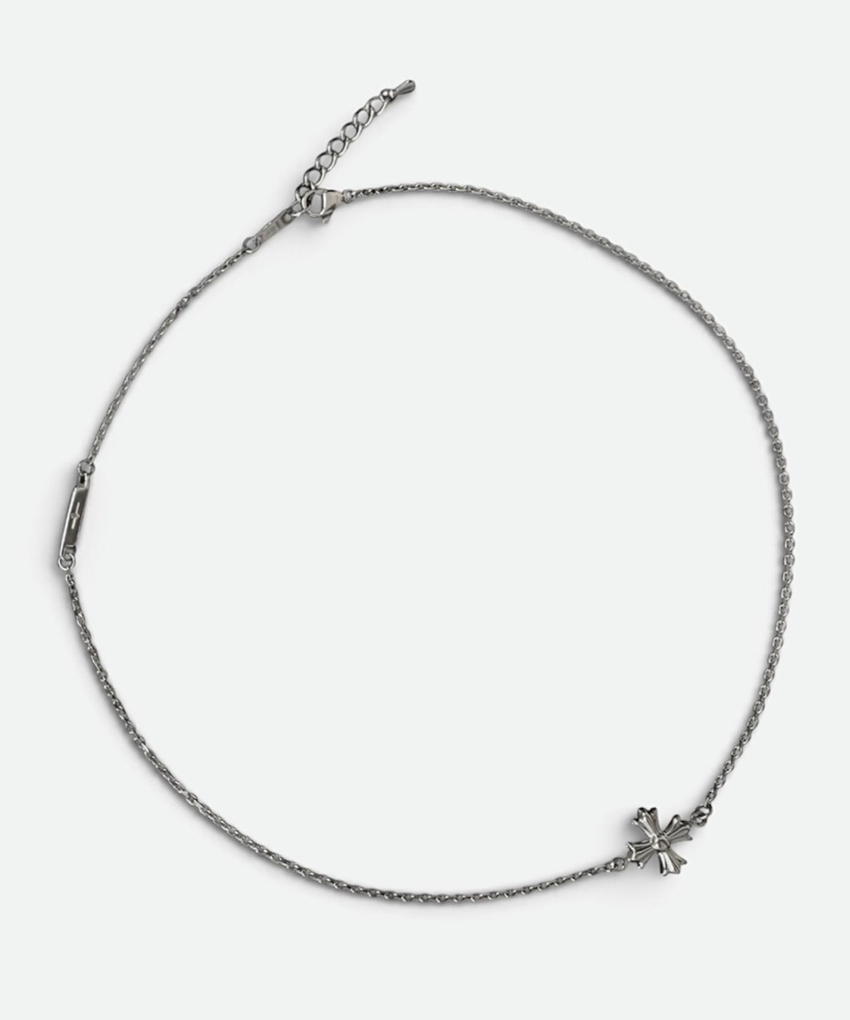 셉텐벌5(SEPTEMBER5) SIMPLE CROSS CHAIN NECKLACE