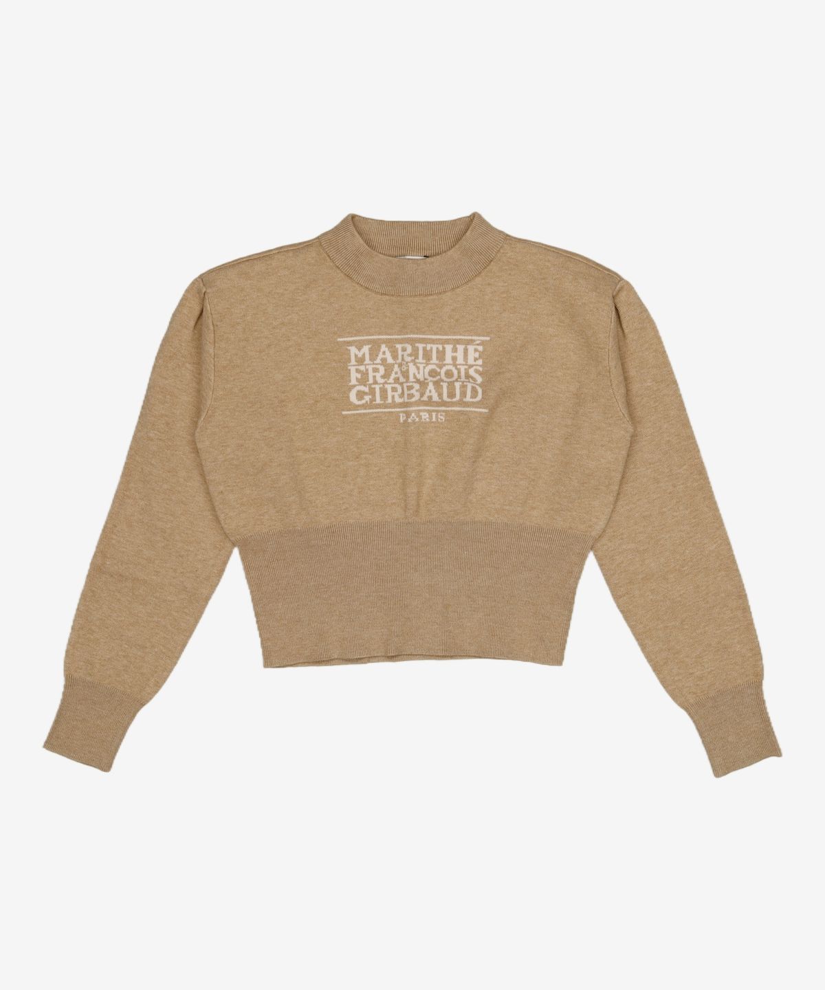 마리떼 프랑소와 저버(MARITHÉ + FRANҪOIS GIRBAUD) W CLASSIC LOGO CROP KNIT beige OS