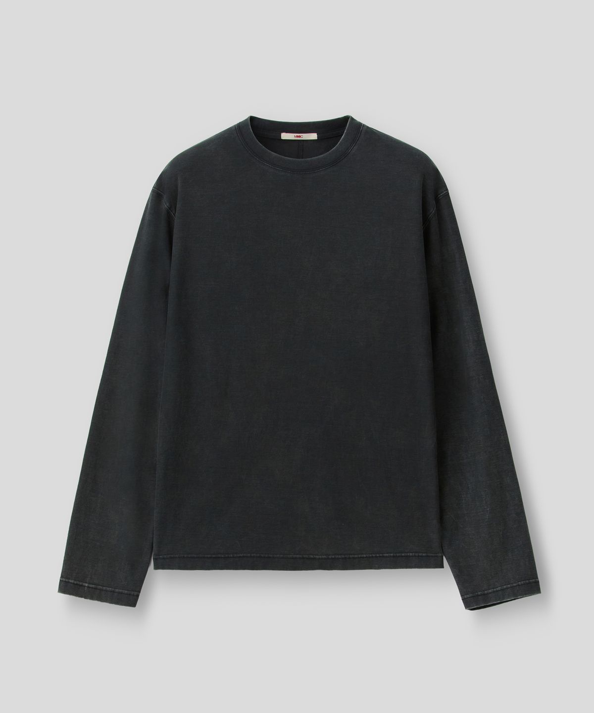 엠엠아이씨(MMIC) [REGULAR FIT] VEIL LONG SLEEVE (BLACK)