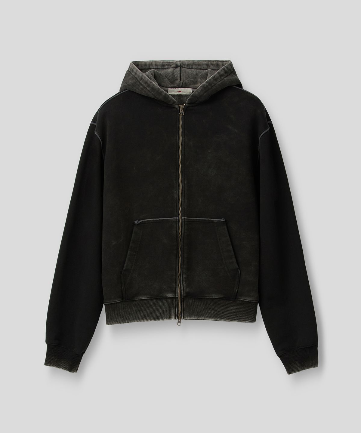 엠엠아이씨(MMIC) SHADE LAYER ZIP-UP HOODIE (BLACK)