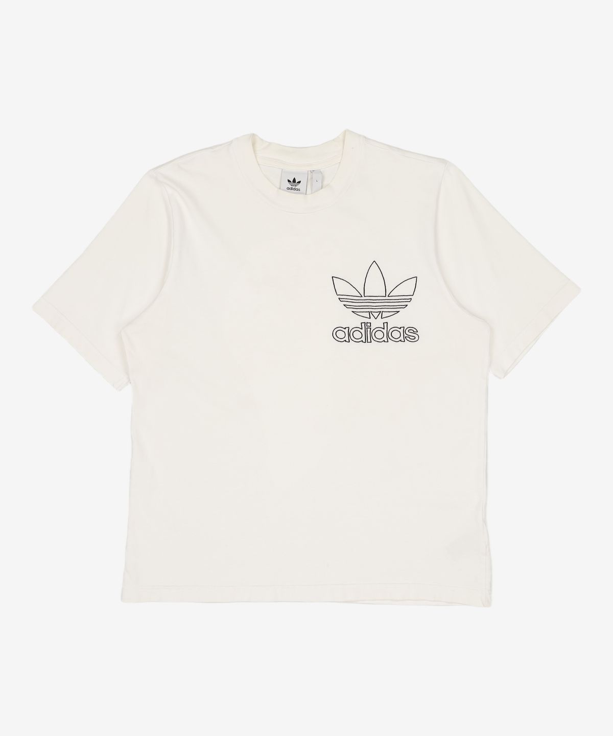 아디다스(ADIDAS) [DV1562] 아웃라인 티 - 화이트 L