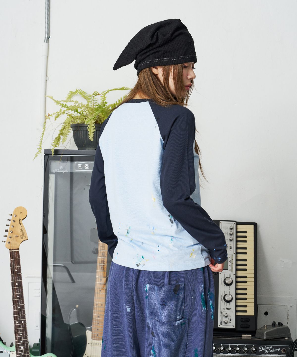 낫뉴(NOT NEW) Boucle Tail Beanie Black