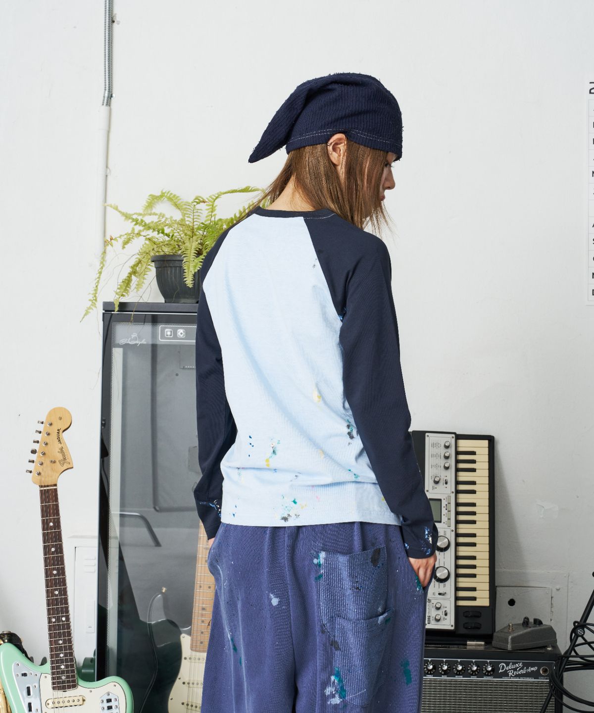 낫뉴(NOT NEW) Boucle Tail Beanie Navy