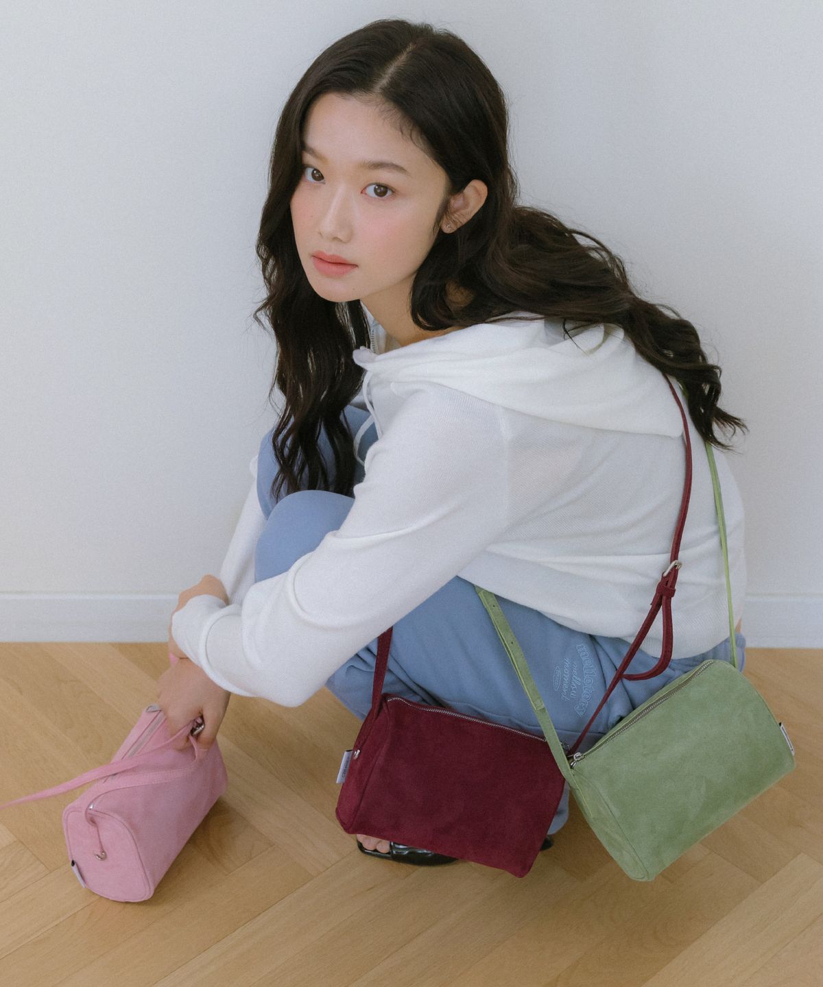 멜로토리(MELLOTORY) 2way 스웨이드 미니백 (4color)