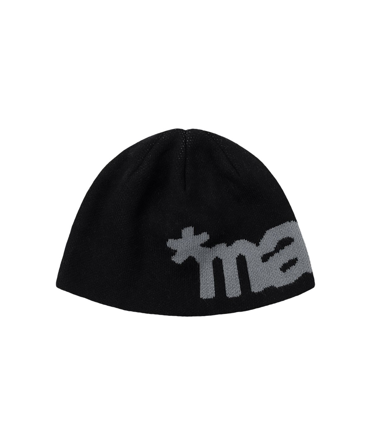 마하그리드(MAHAGRID) MAH LOGO KNIT BEANIE[BLACK]