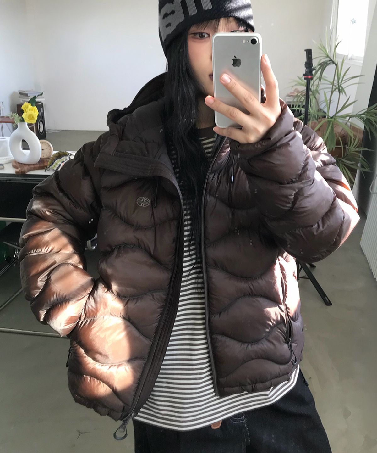 마하그리드(MAHAGRID) VENTIX LIGHT PADDING JACKET[BROWN]