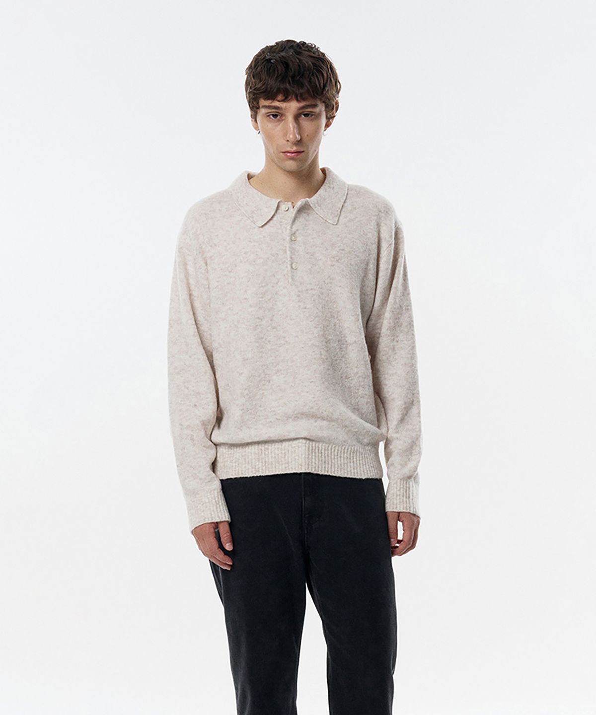 테일던(TAILDERN) Auden Polo Sweater Beige