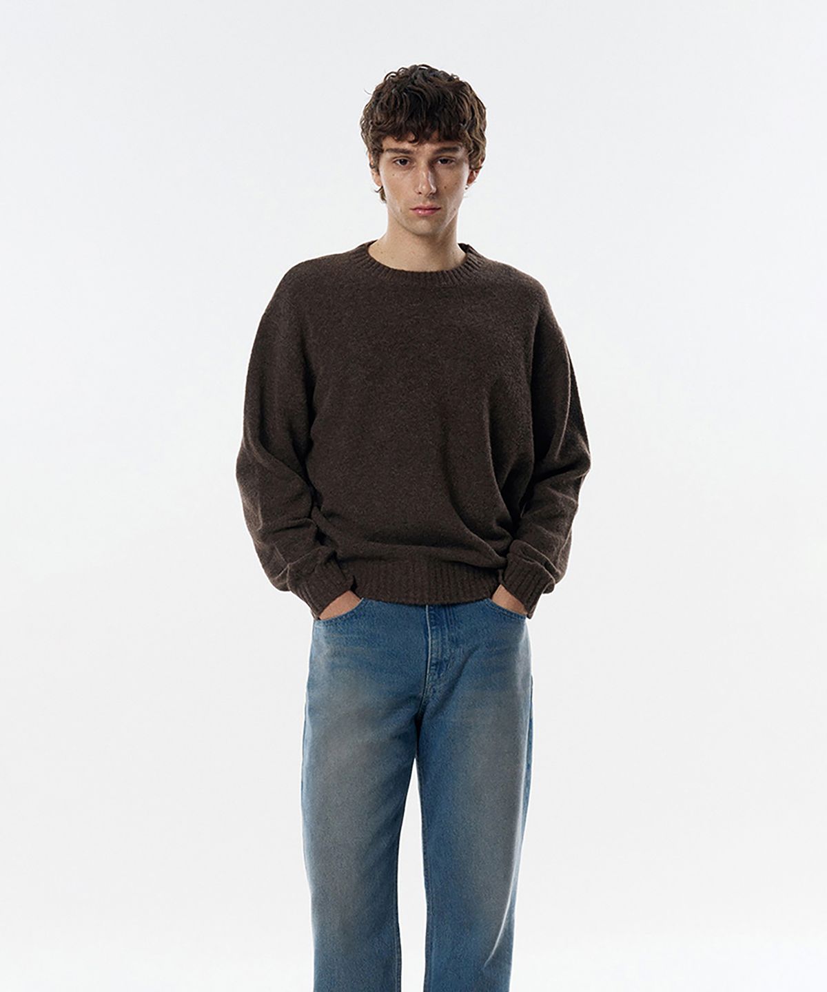 테일던(TAILDERN) Auden Crew neck Sweater Brown
