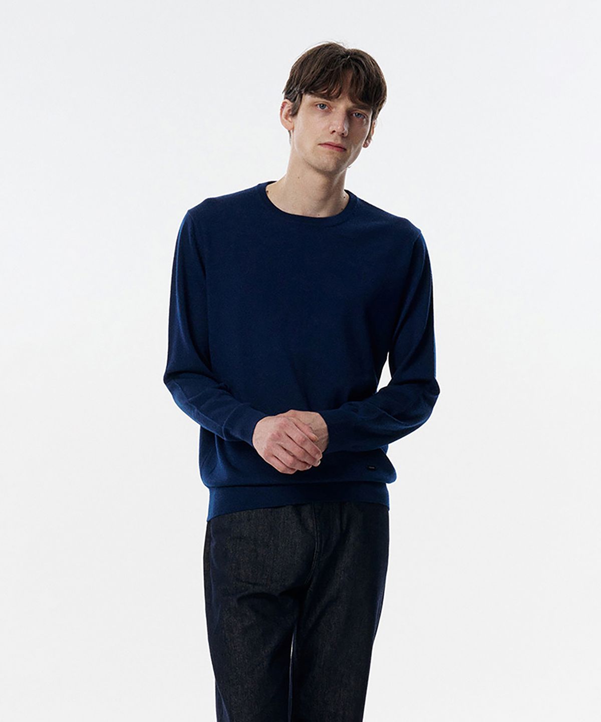 테일던(TAILDERN) William Lightweight Crewneck Sweater Wool Navy