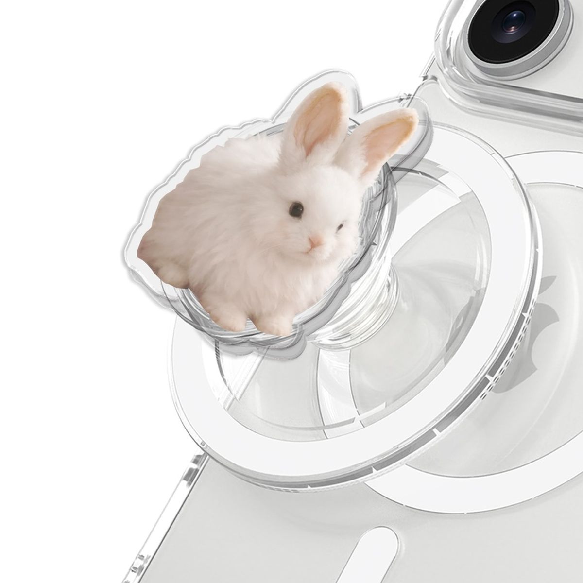 일육팔센치케이스(168CM) 아이폰 맥세이프 그립톡 White Rabbit