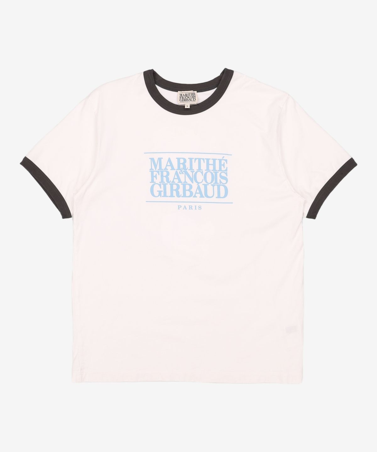 마리떼 프랑소와 저버(MARITHÉ + FRANҪOIS GIRBAUD) CLASSIC LOGO COLOR POINT TEE white L