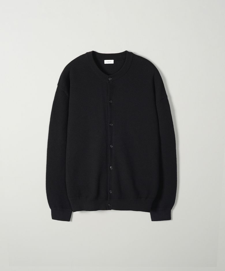 BARK CREW KNIT CARDIGAN - BLACK
