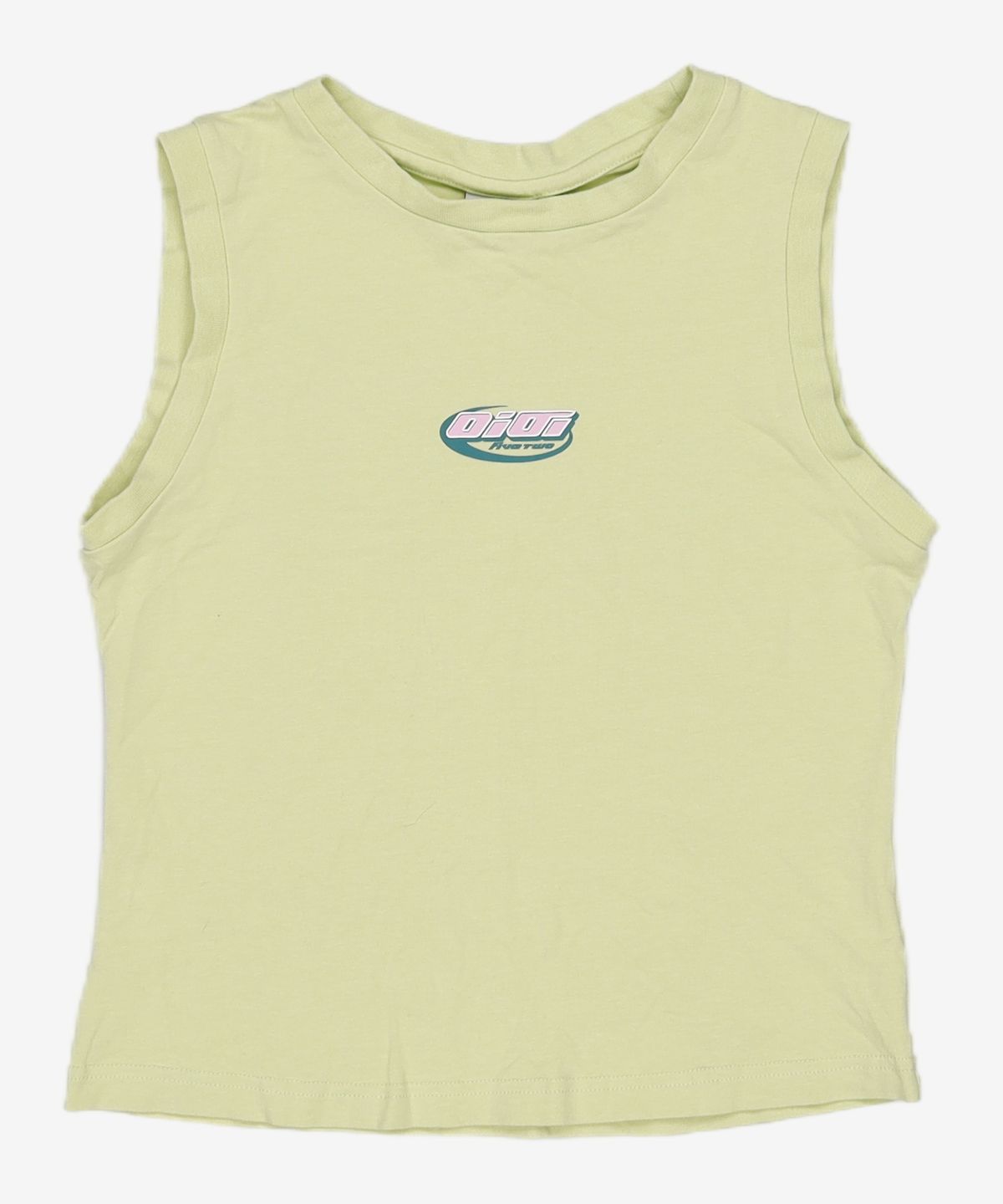 오아이오아이 컬렉션(OIOI COLLECTION) ELLIPSE LOGO SLEEVELESS TOP [LIGHT GREEN] FREE