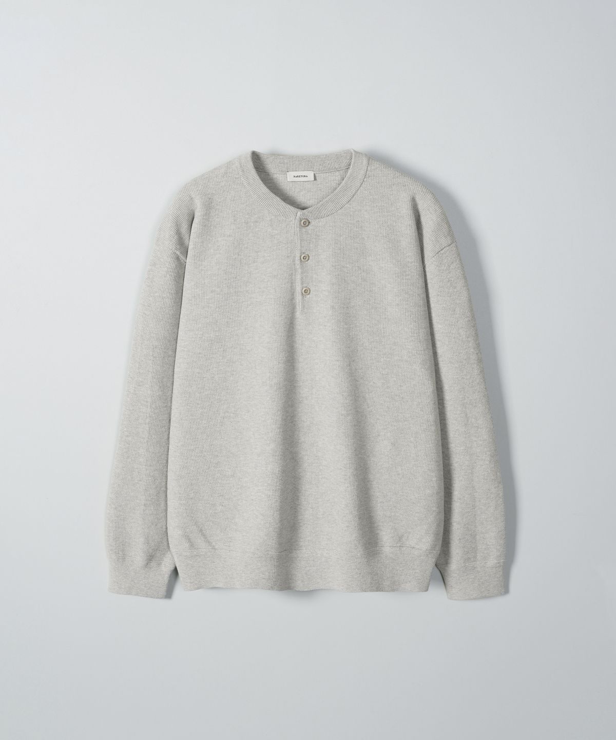 레어토라(RARETORA) BARK HENRY KNIT - NATURAL
