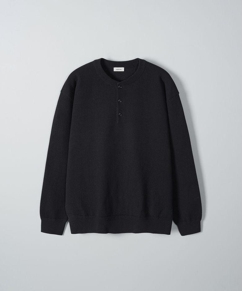 BARK HENRY KNIT - BLACK