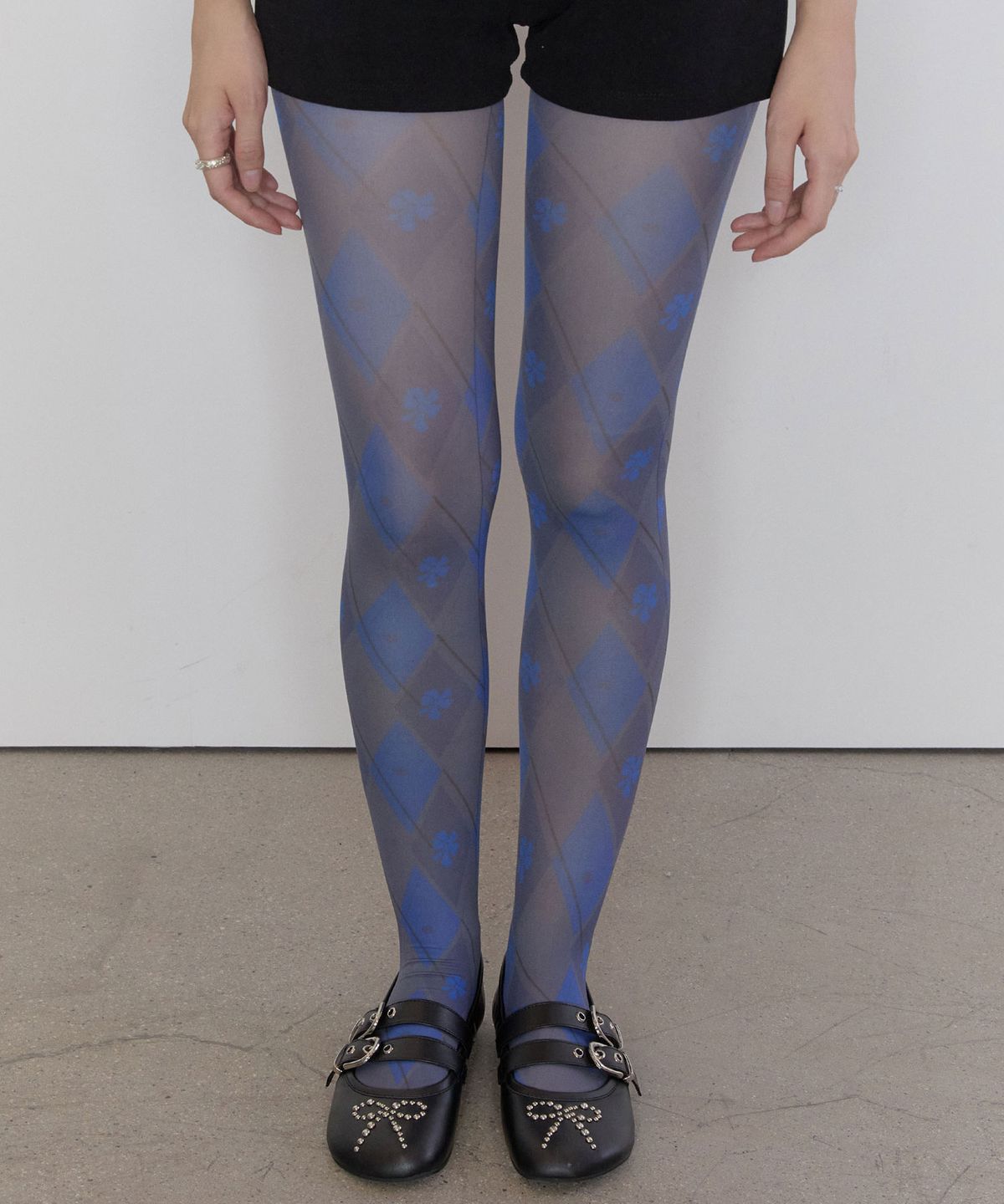 타입서비스(TYPESERVICE) Mosaic Diamond Tights [Blue]